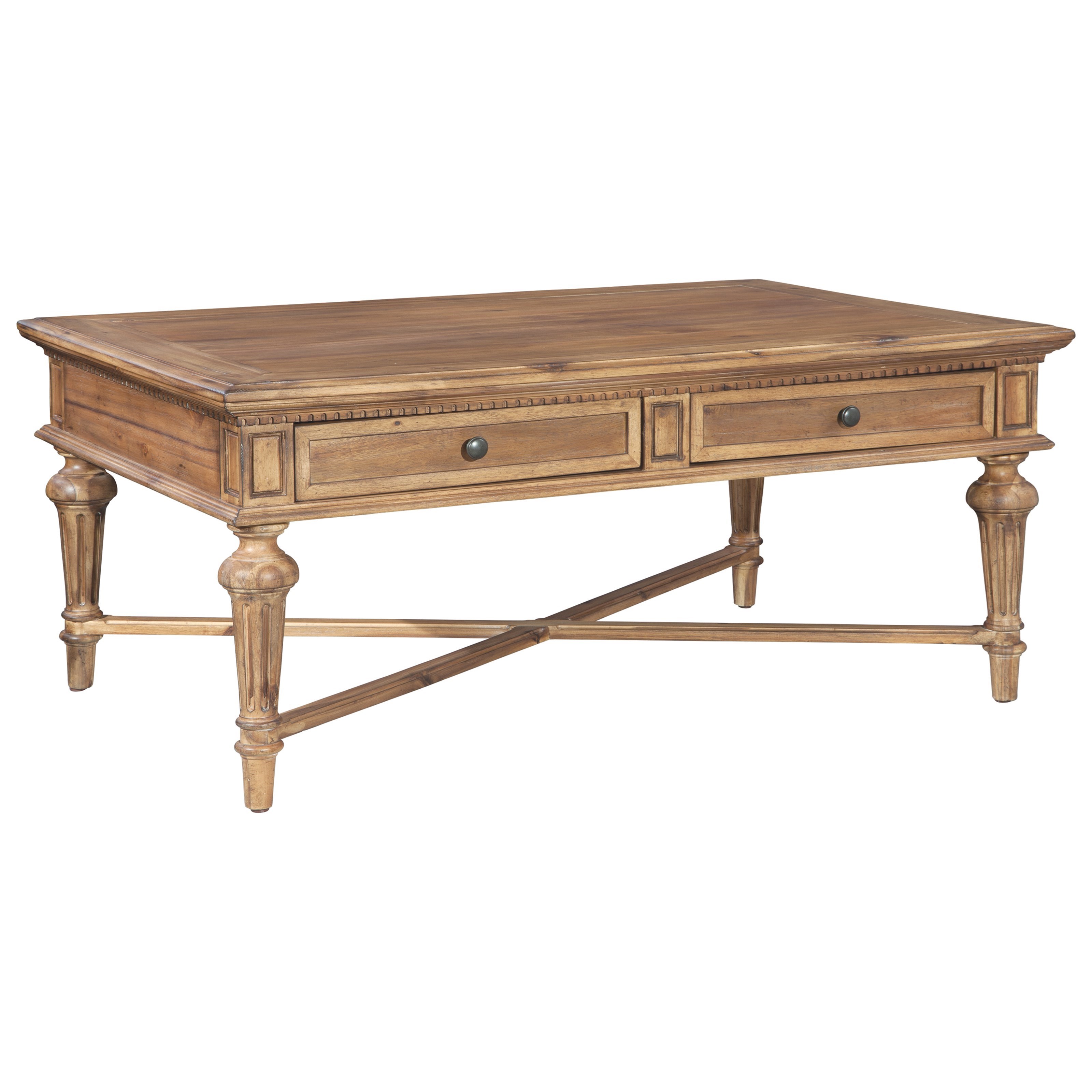 Hekman Wellington Hall 23301 Rectangular Coffee Table with Two Drawers Jacksonville Furniture